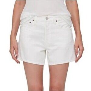 Agoldie Women's Jean Shorts Plus Size 32 (14) Parker Long Denim Short Dough NEW